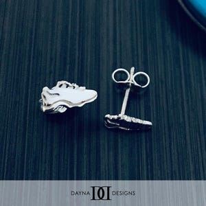 Running Shoe Stud Earrings - Silver