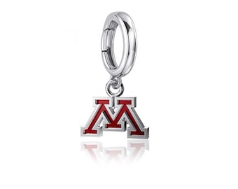University of Minnesota Charm Bracelet - Enamel - OFFICIALLY LICENSED Collegiate Product