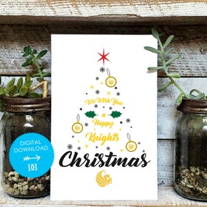 Central Florida Weihnachtsbaum Karte - Digitaler Download - OFFIZIELL LIZENZIERTES Collegiate Produkt von Dayna Designs