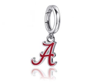 University of Alabama Charm Bracelet - Enamel - OFFICIALLY LICENSED Collegiate Jewelry by Dayna Designs