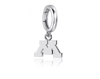 University of Minnesota Charm Bracelet - Silver - OFFICIALLY LICENSED Collegiate Product