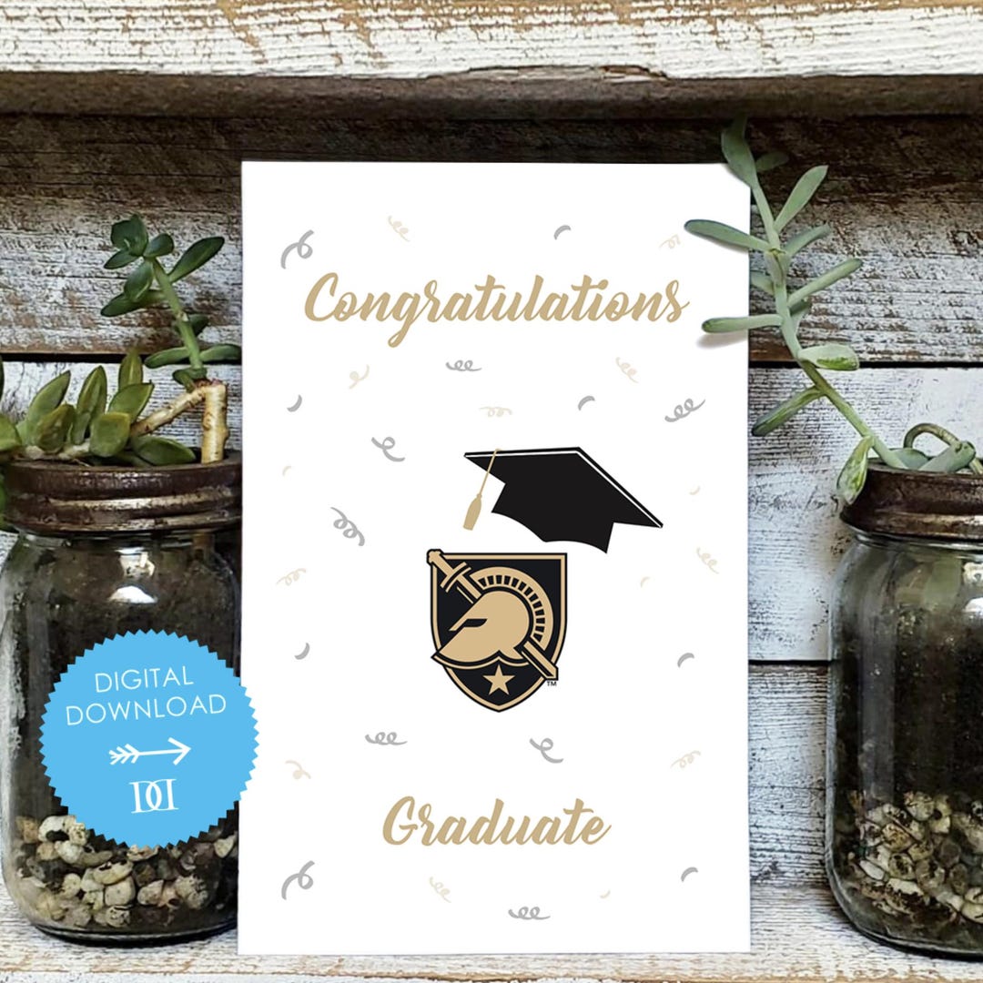 US Military Academy Graduation Card - Digital Download - OFFICIALLY ...