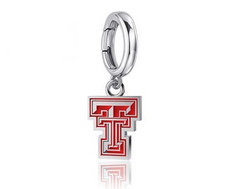 Texas Tech University Charm Bracelet - Enamel - OFFICIALLY LICENSED Collegiate Product