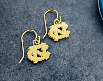 University of North Carolina Dangle Earrings - Gold