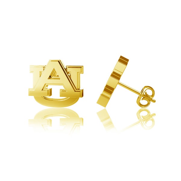 College Vault Auburn Mascot Stud Earrings
