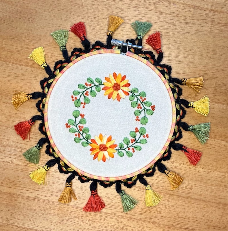 How to Make Decorative Embroidery Hoops PDF. Enhance Finished Etsy