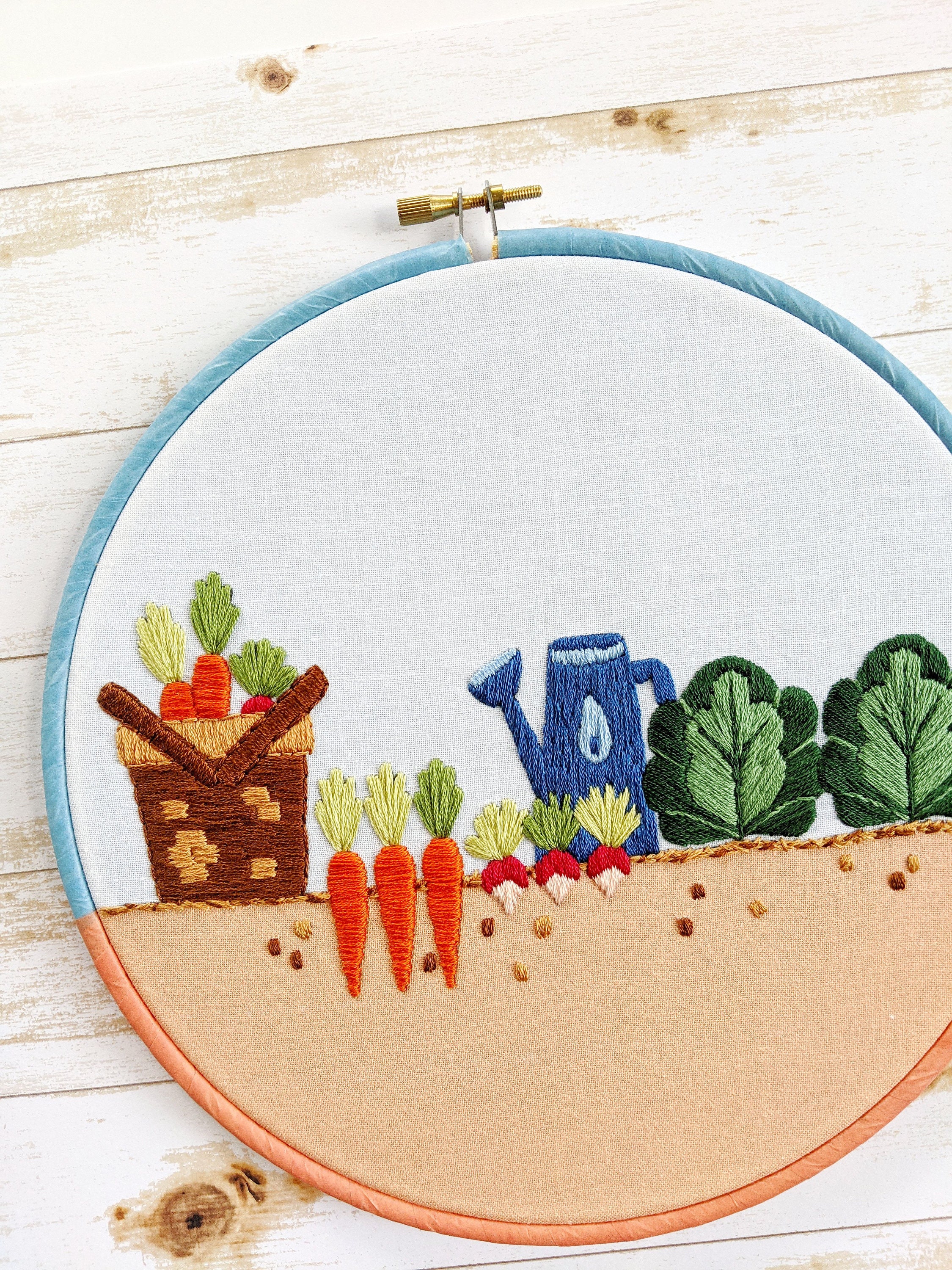 Hand Embroidery PDF Pattern. How Does Your Garden Grow Digital Download ...