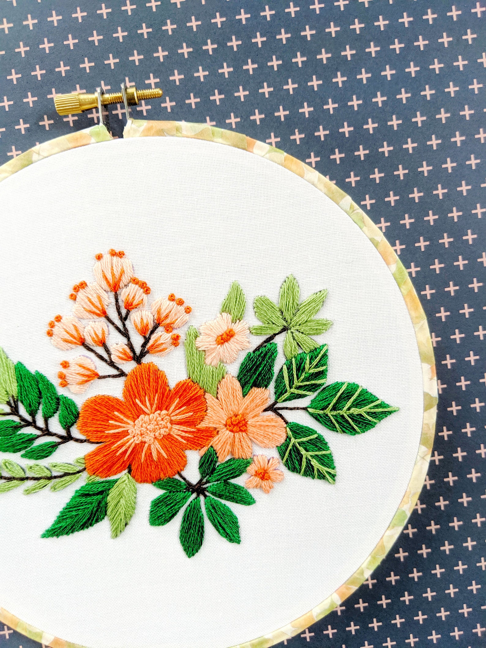 Hand Embroidery PrePrinted Fabric Pattern or Kit. Tropical Etsy