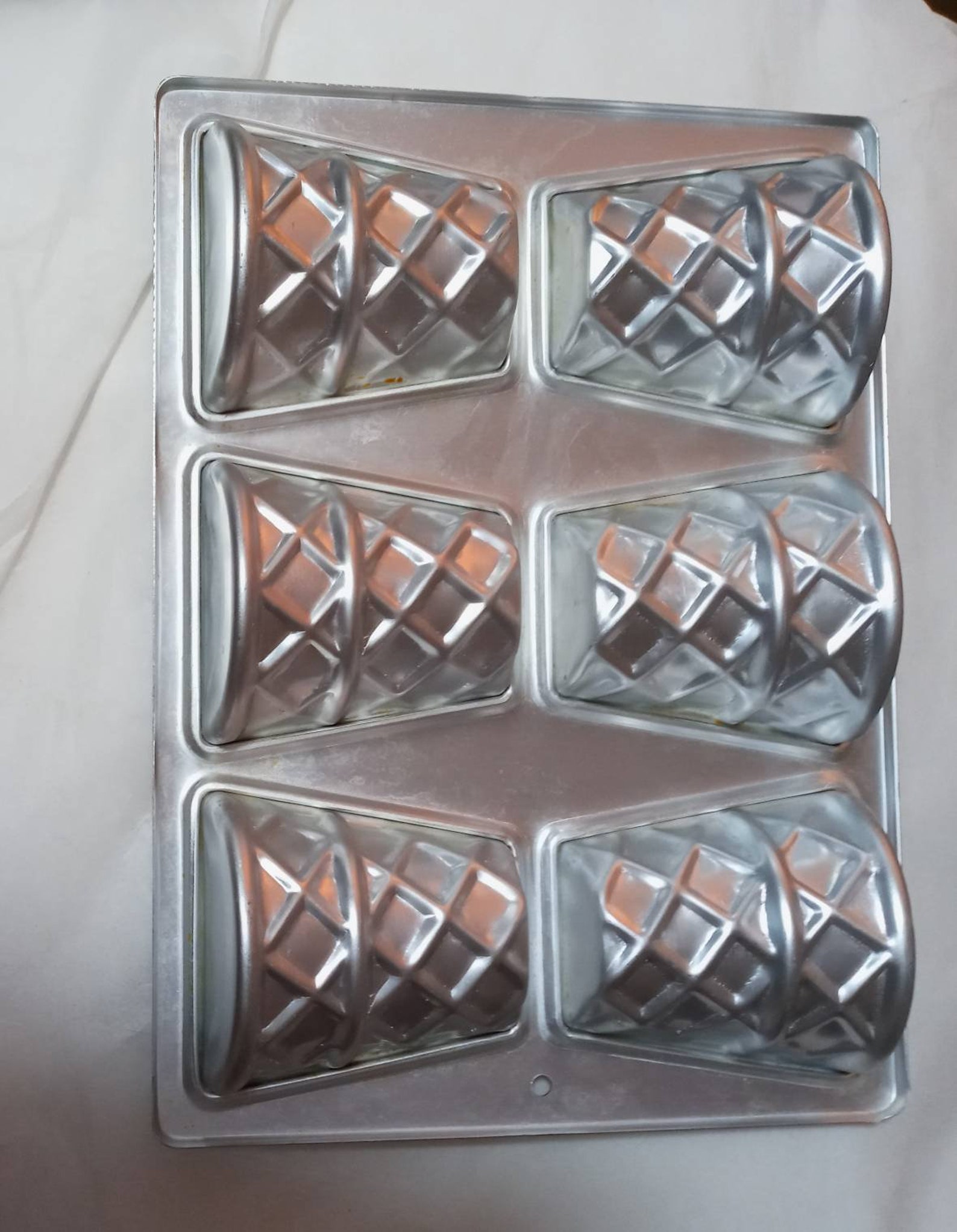 1987 Wilton Ice Cream Cone Cake Pan Planter Castle Turret Etsy