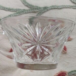 Vintage Prescut cups. Clear. Anchor Hocking Pressed glass. EAPC. Star pattern. Not just for punch! New, never used.
