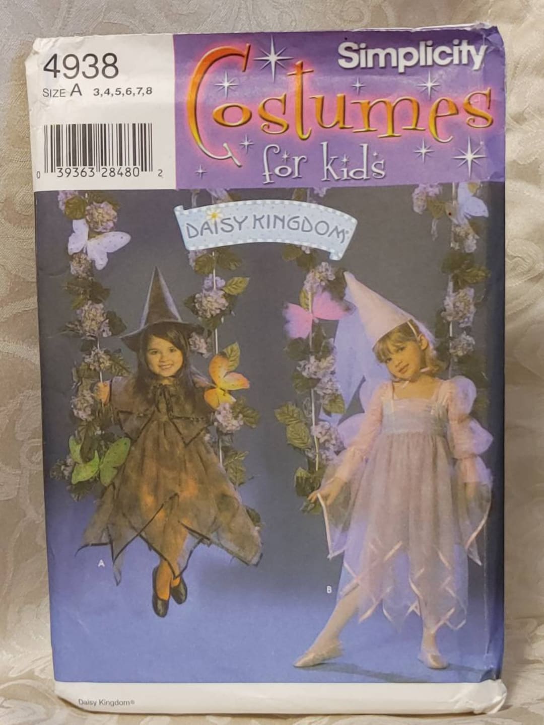 Simplicity 4938 Sz 3,4,5,6,7,8. FF Uncut. Daisy Kingdom Fairy or ...