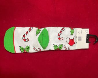 Beautiful Christmas Child's Socks Size 10 - New, Tag Still Attached - FREE Domestic Shipping!!