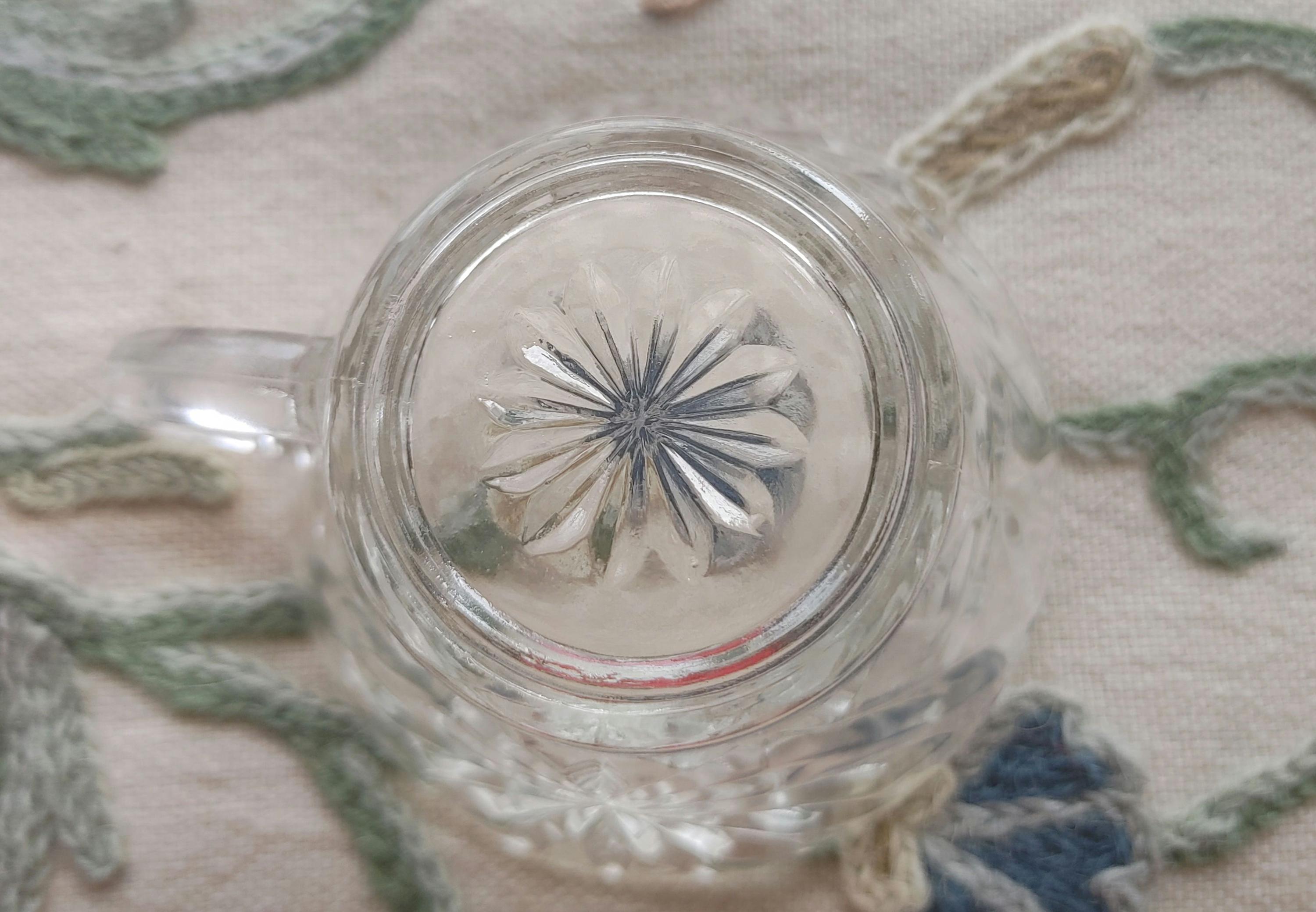 Vintage Prescut Cups. Clear. Anchor Hocking Pressed Glass. EAPC. Star ...