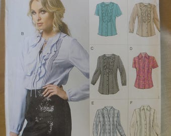 Vogue 8857. Blouse. Sz 16 - 24. Cut and complete. Six options. 2012