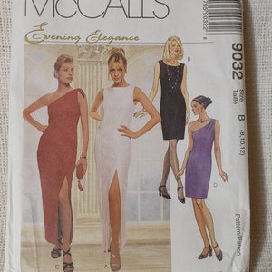 Vintage McCall&#39;s 9032. Sz 8.10.12. Cut and complete. Lined Dress in 2 lengths. 1997 Free domestic shipping
