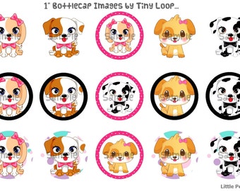 15 Littlest Pet 1" Bottlecap Image 4x6 Instant Download