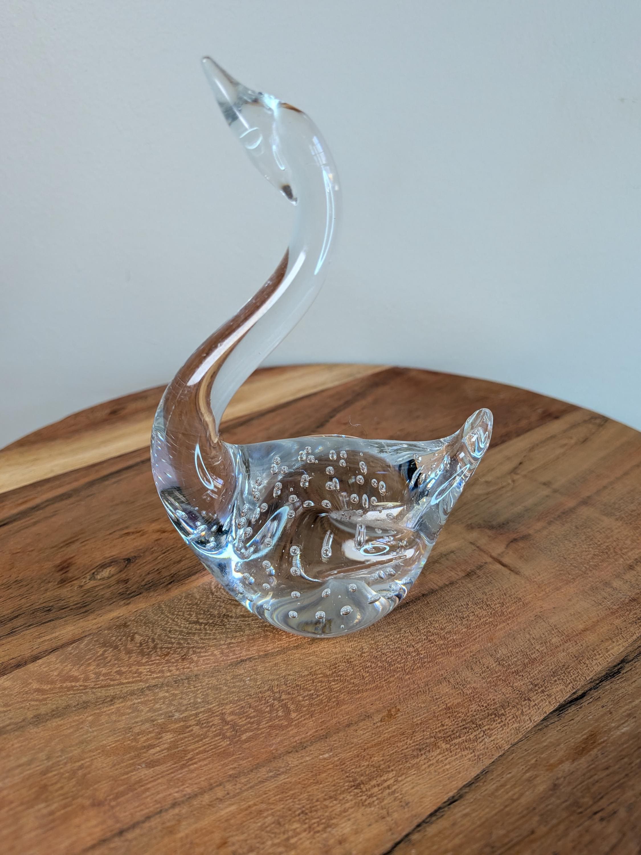 イタリー製　ガラススワン Italian glass swan - Etsy 日本