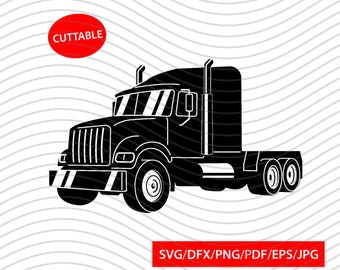 Truck Clipart Truck Dxf Truck Png Truck Files for Cricut Truck SVG 18 Wheeler SVG Truck Cut Files For Silhouette Truck Vector Eps