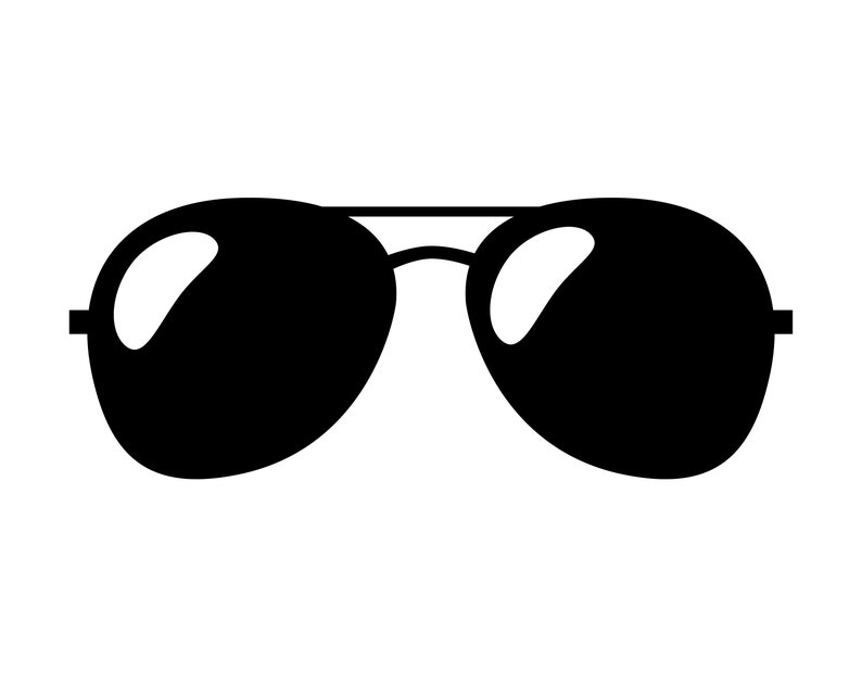 Download Aviator Sunglasses SVG File for Cricut Vector Icon ...