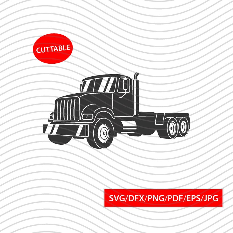 Semi Truck Mack Truck Printable Graphic svg Cut File Instant | Etsy