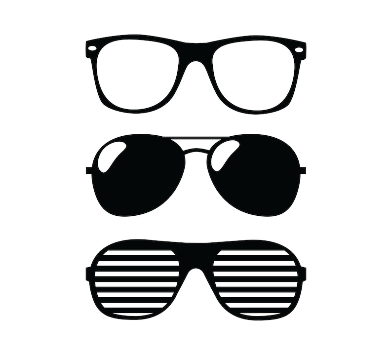 Download Aviator Sunglasses SVG File for Cricut Vector Icon ...
