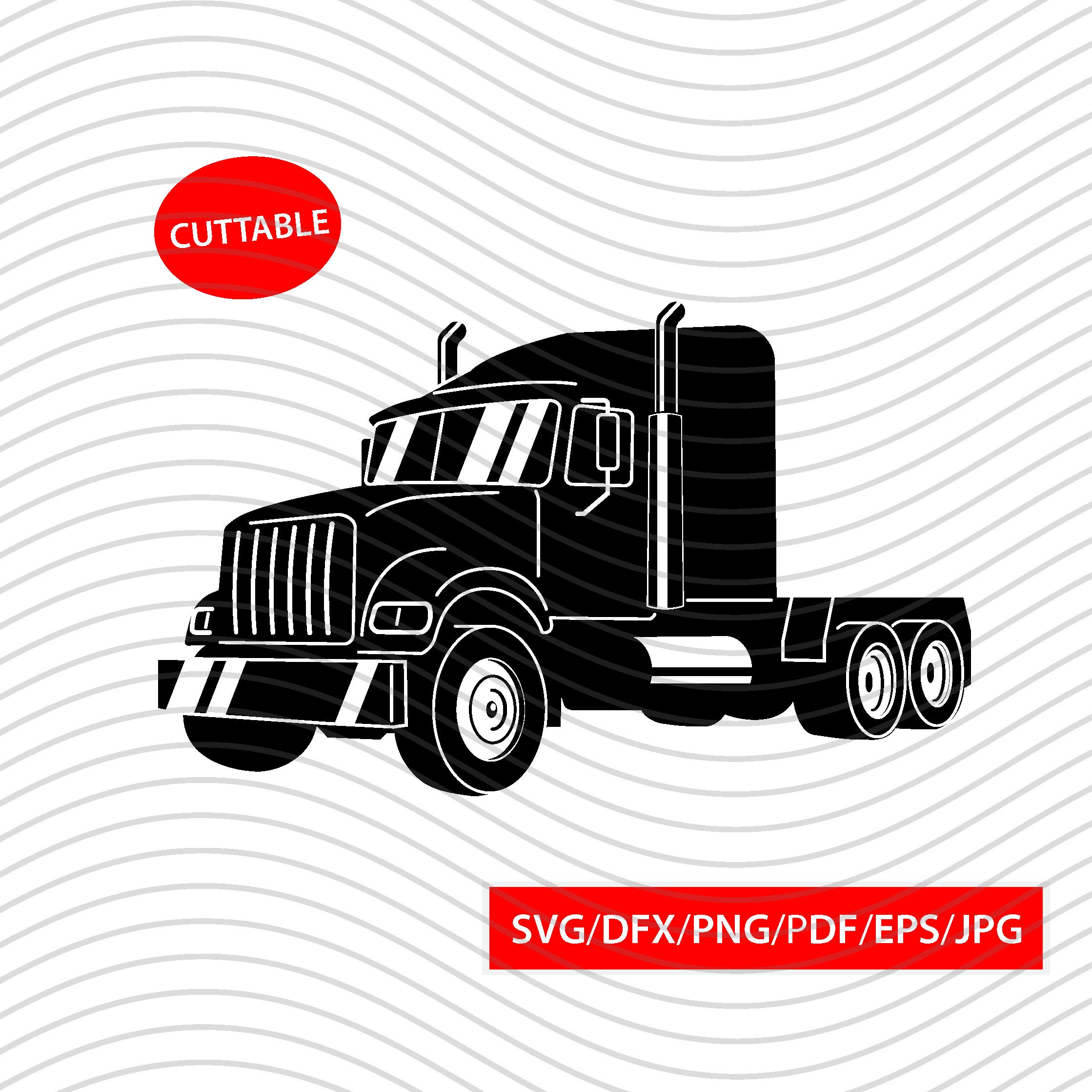 Download Semi Truck Mack Truck Printable Graphic svg Cut File ...