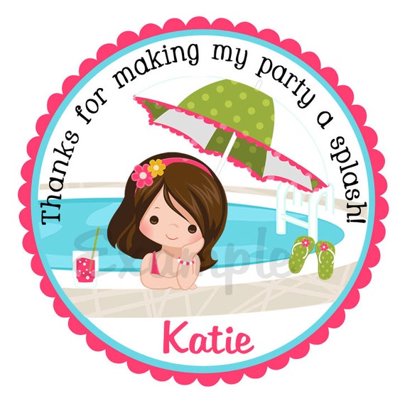 Pool PartyPool Party Favor TagsBeach Party Favor Etsy