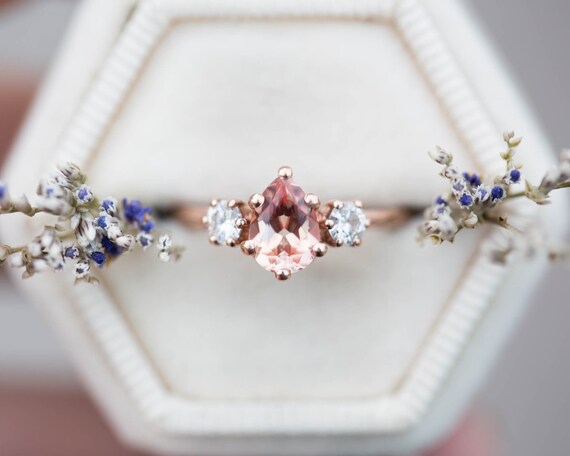 Chatham shop peach sapphire