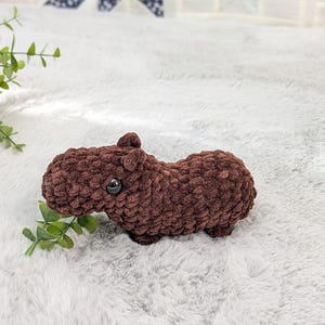 Crochet Capybara Stuffed Animal- Amigurumi Capybara Plushie- Capybara Plush-
