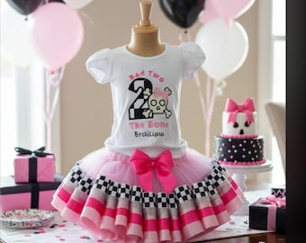 Bad TWO the Bone Birthday, 2nd Birthday Outfit Girl, Black Faux Leather  Vest - Etsy