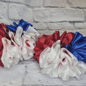Anklets red white blue anklets ruffle anklets tutu anklets girls ankletsJuly 4th anklets image 2