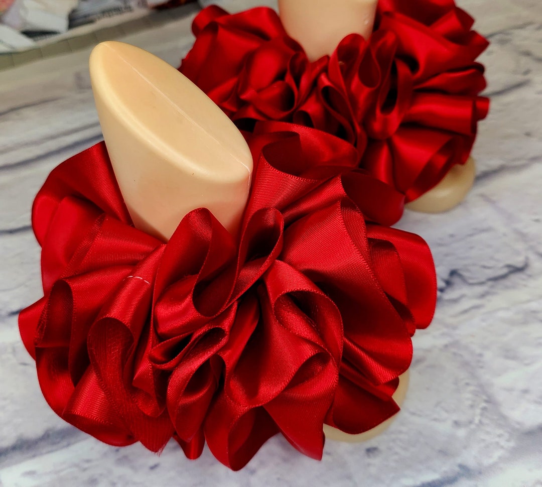 Anklets Red Anklets Girls Anklet Baby Anklets Ruffle Anklets Tutu