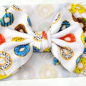 Donut headband donut head wrap stretchy head wrap baby donut head wrap