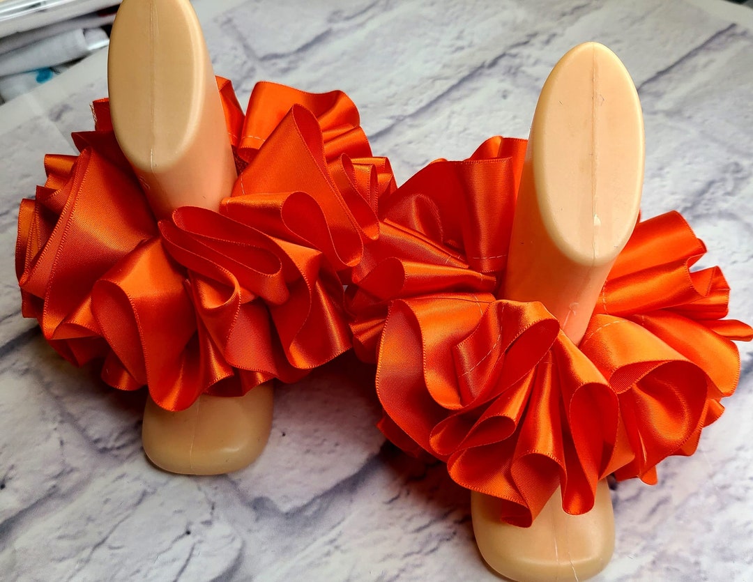 Orange Tut Anklets Girls Anklets Baby Anklet Ruffle Ankets - Etsy