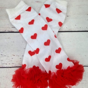 Leg warmers red harts leg warmers Valentine's leg warmers