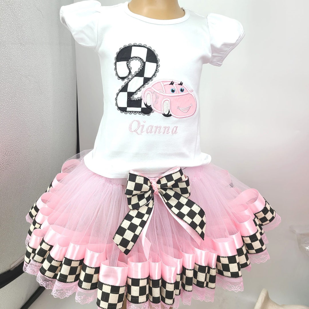 Race Car Outfit Car Birthday Outfit Tutu and Shirt Any Name Etsy
