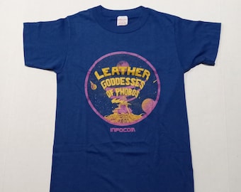 Leather Goddesses of Phobos T-Shirt Vintage 1980s S Deadstock Infocom