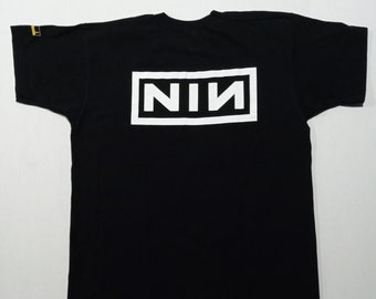 Vintage Q101 NIN T-Shirt XL 1990s Nine Inch Nails New Alternative Chicago