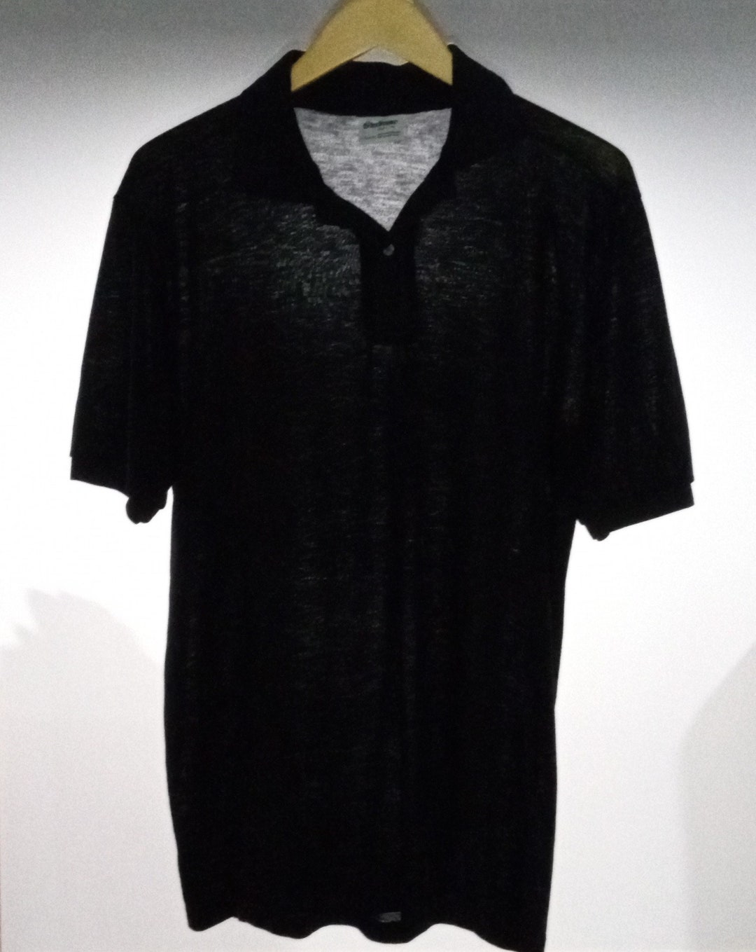 Vintage Stedman Soft and Thin Black Polo Shirt L 1980s - Etsy