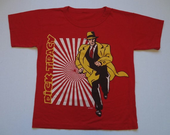 Vintage 1990s Dick Tracy Admit One Graphic T Shirt / … - Gem