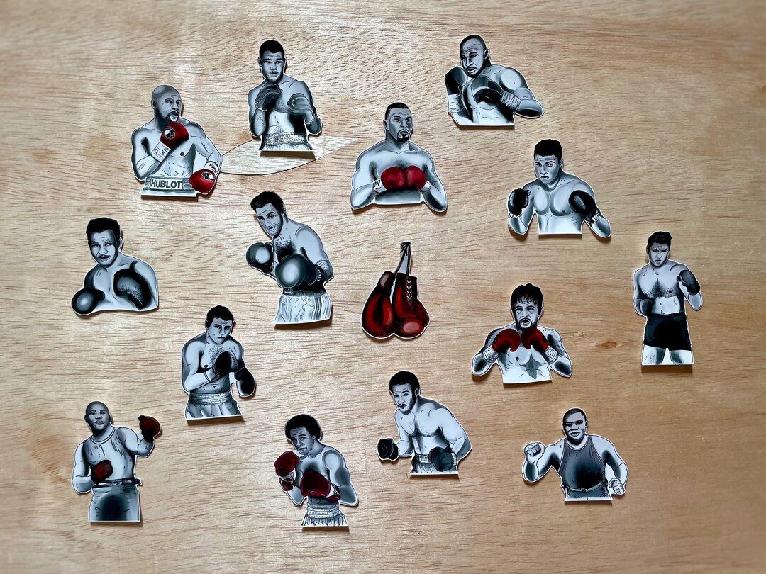 Boxing Legends Sticker Pack: Glossy Vinyl, Handmade - Etsy