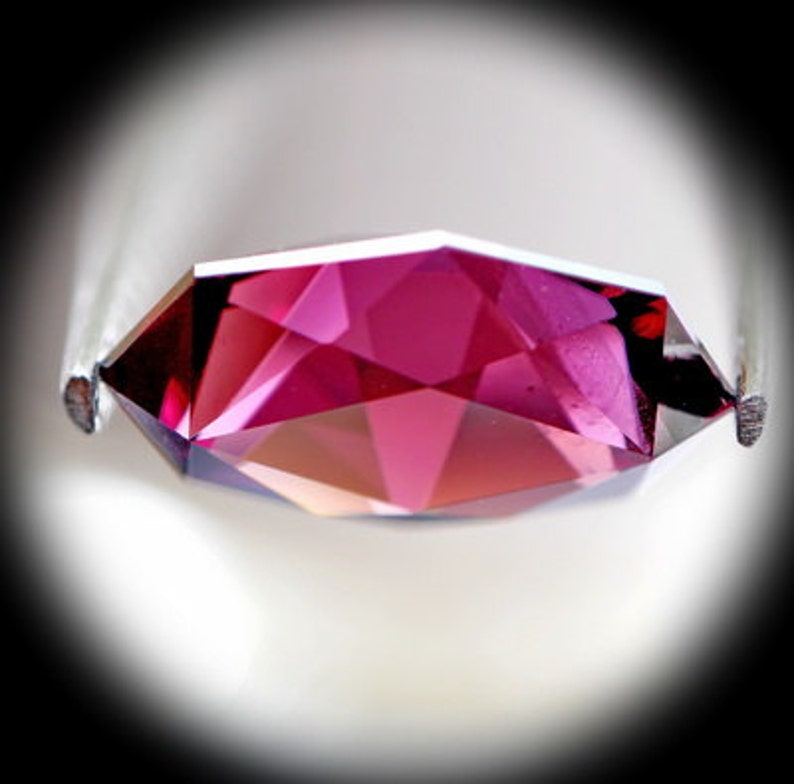 Pink Spinal 1.35ct Precision Cut Very unusual cutting design.This design good for a pendent or a ring. image 3