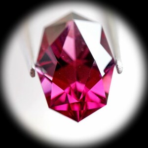 Pink Spinal 1.35ct Precision Cut Very unusual cutting design.This design good for a pendent or a ring. image 2