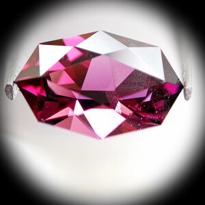 Pink Spinal 1.35ct Precision Cut Very unusual cutting design.This design good for a pendent or a ring. image 1