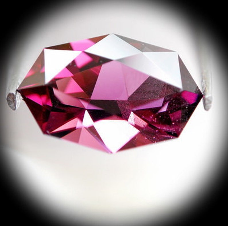 Pink Spinal 1.35ct Precision Cut Very unusual cutting design.This design good for a pendent or a ring. image 1