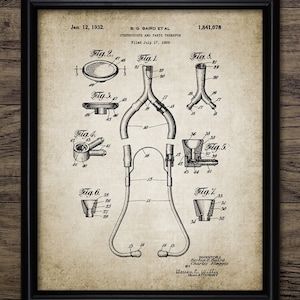 Stethoscope Wall Art, Printable Stethoscope Design, Doctor, Healthcare, Medical Equipment, Heart, Lung #2034 INSTANT DOWNLOAD