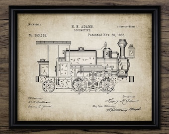Train Schematic Etsy
