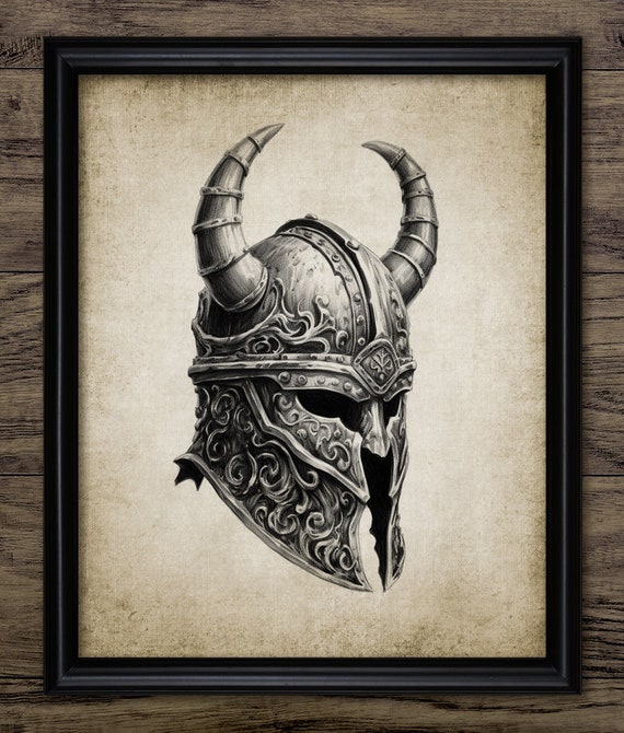 Arte de pared de casco vikingo, arte vikingo imprimible, Odin, Thor,  nórdico, impresión vikinga, mitología nórdica, guerrero vikingo 4100  DESCARGA INSTANTE -  España