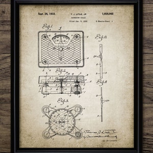 Vintage Bathroom Scale Wall Art, Printable Weighing Scale Design, Health, Fitness, Weight Watching, Bathroom Wall Art #1184 INSTANT DOWNLOAD