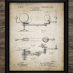 Planetarium Wall Art, Printable Astronomy, Planetary Motion, Astronomer, Space, Planets, Solar System #976 INSTANT DOWNLOAD